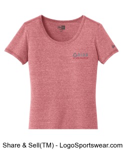 GRIND Ladies T Shirt - Crimson Design Zoom