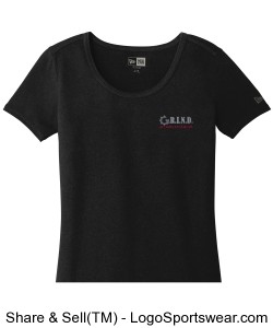 GRIND Ladies T Shirt - Black Design Zoom